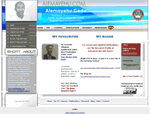 Tablet Screenshot of alemayehu.com